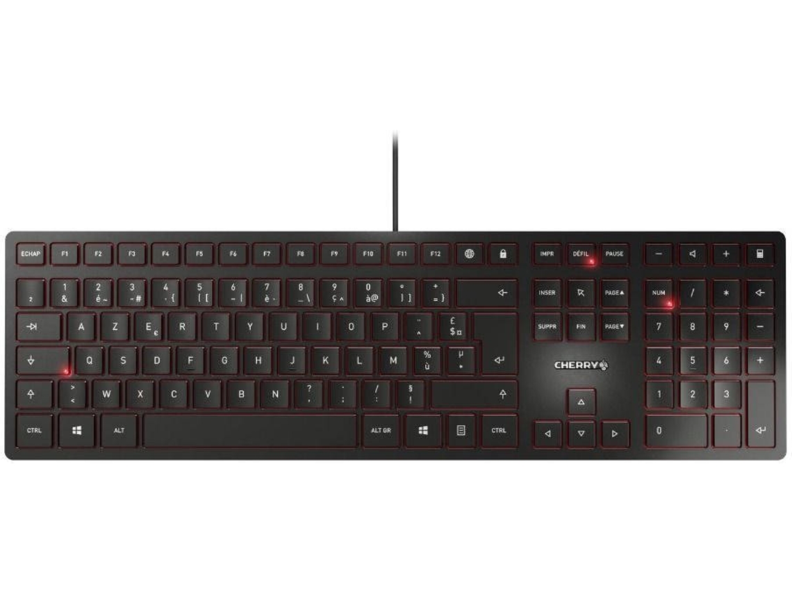 Teclado CHERRY KC 6000 Slim (Com Cabo - Layout Francês - Teclado Numérico)