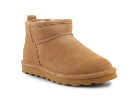 Botins de Mulher BEARPAW Shorty Iceed Coffee Pele Bege (38)