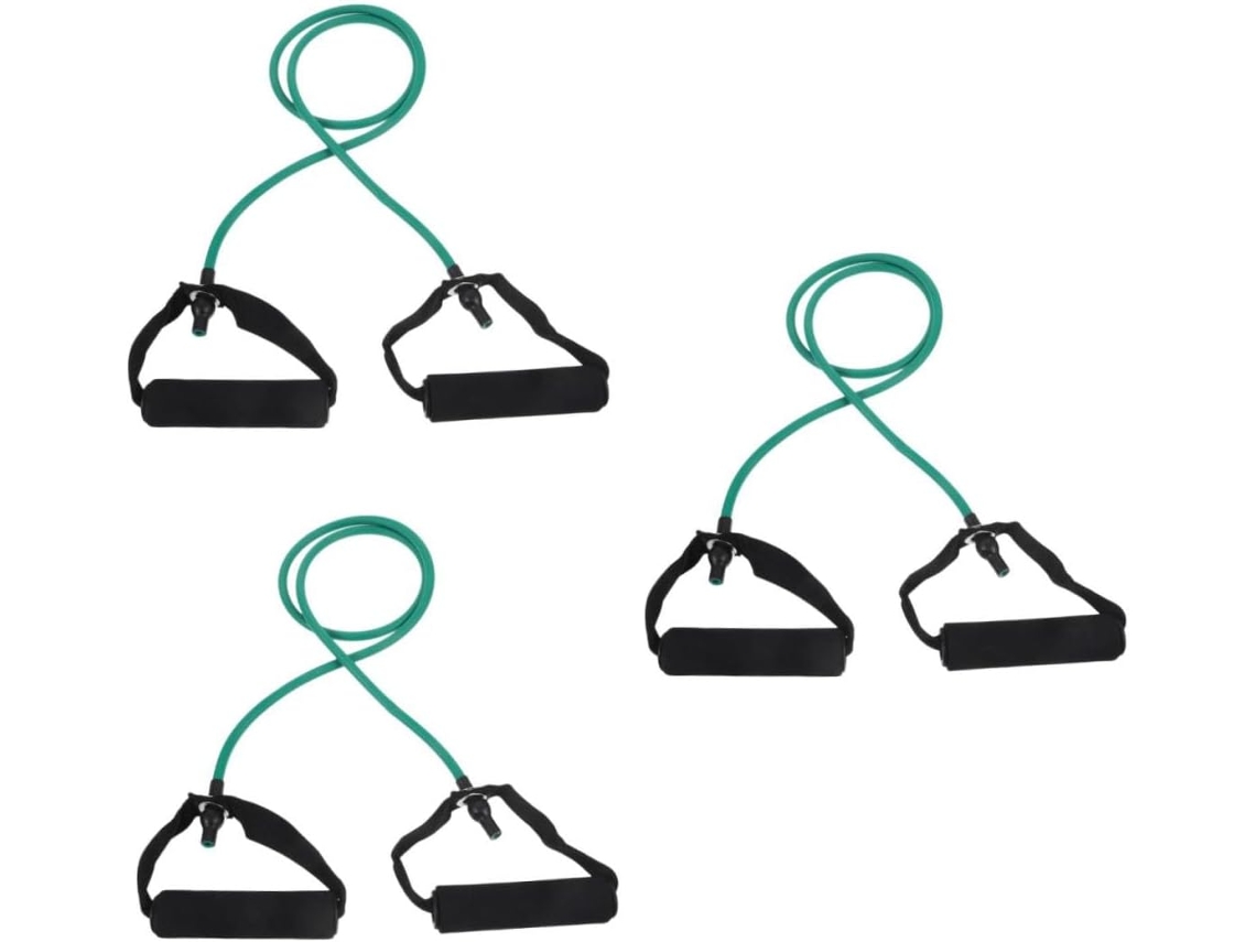 Vicasky Conjunto De 3-cordas Elásticas Para Exercícios Físicos, Com Alças Academia Em Casa E Treinamento