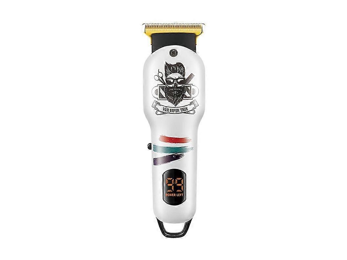 Cortador De Cabelo Elétrico, Design Grafite, Display Digital Led, Usb
