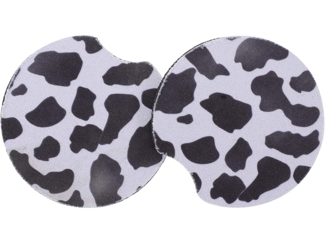 Conjunto de 2 suportes antiderrapantes para flocos de milho com estampa de vaca, acessórios para flocos de milho Quente.