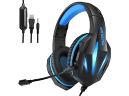 Fone De Ouvido Gamer Com Fio Erxung J5 Para Pc De Mesa Com Microfone E Iluminação Aquaforge