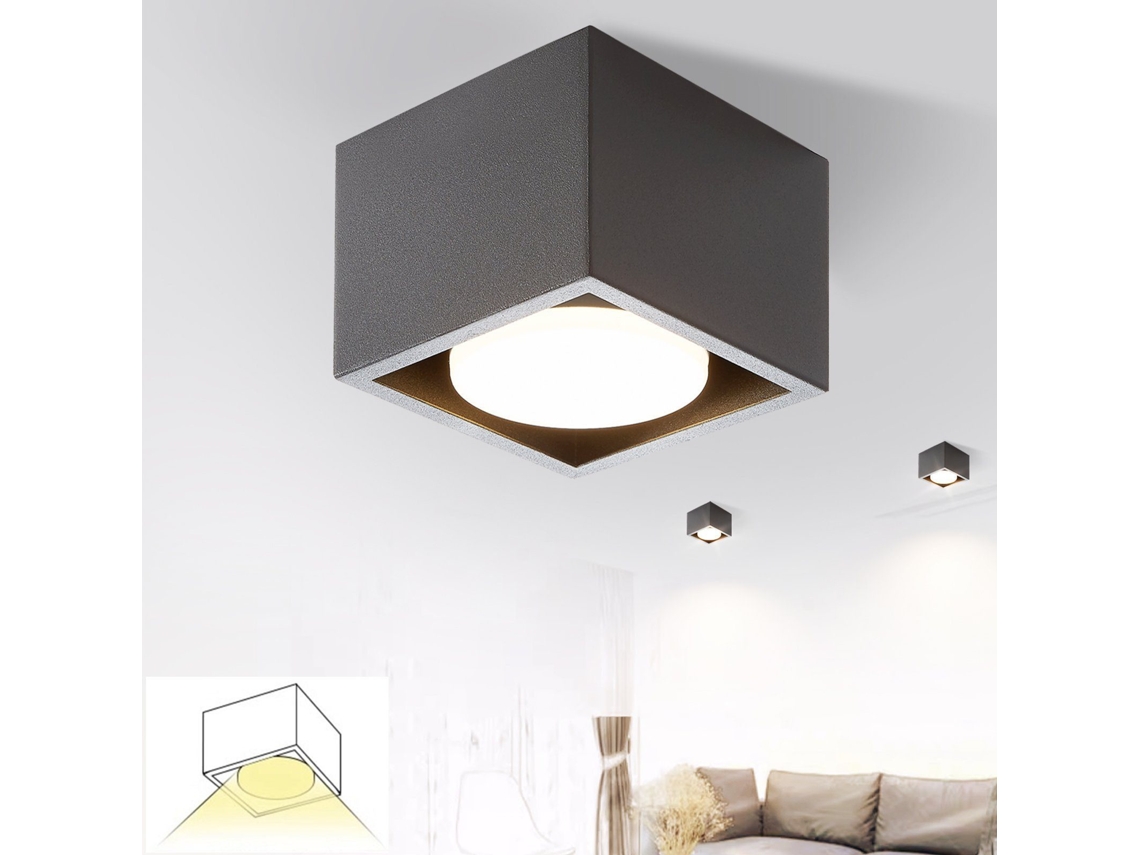 Candeeiro De Teto Nettlife Com 1 Chama, Moderno, Gx53, Giratório, Para Sala De Estar