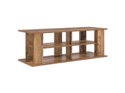 Conjunto 1 Suporte Para Tv Vidaxl Castanho Derivados De Madeira (96 X 35 X 33,5 Cm)