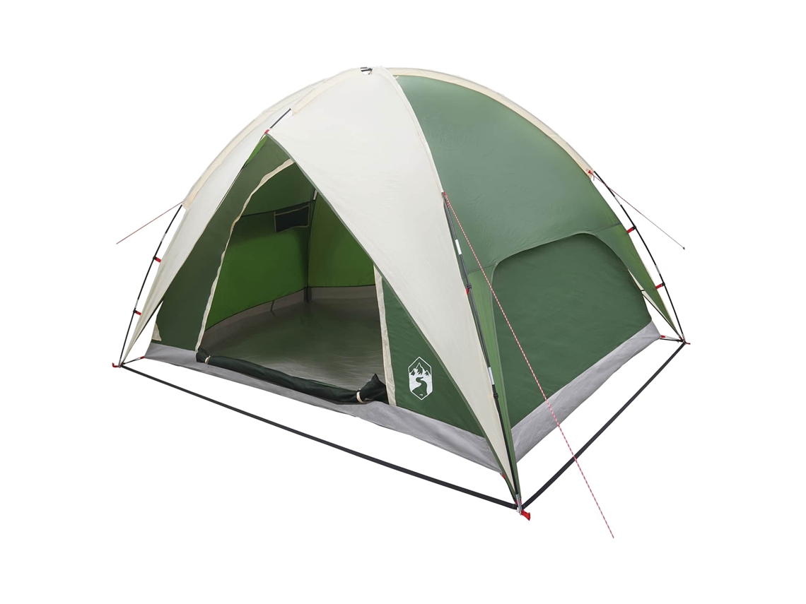 Conjunto 1 Barraca De Camping Vidaxl Verde Poliéster (4 Pessoas)