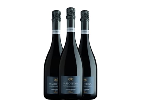 Espumante MASOTTINA Contrada Granda Superiore Glera Brut Prosecco di Conegliano-Valdobbiadene (0.75 L - 3 Unidades)