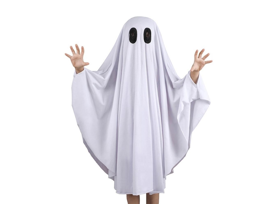 Primerox mantilha de Fantasma Infantil Halloween Capa Assustadora Cosplay para Bebês 1 9 Anos
