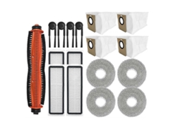 Kit De Peças E Acessórios Para Aspirador Robô Xiaomi Mijia M40s / Ov31cn: Escova Tri-cut, Filtro Hepa, Pano De Limpeza, Saco Para Pó.