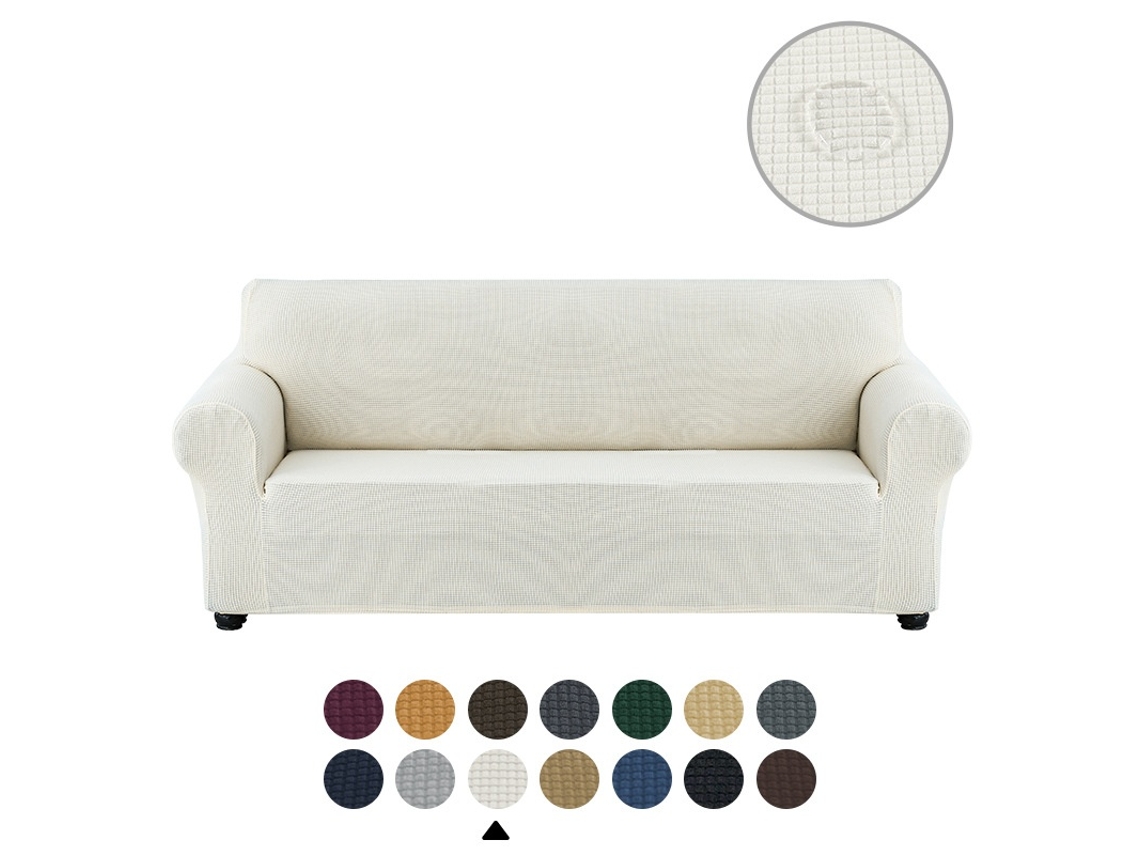 Elysve Capas De Sofá, Elástico Impermeável Para Sofá De Casal (branco)