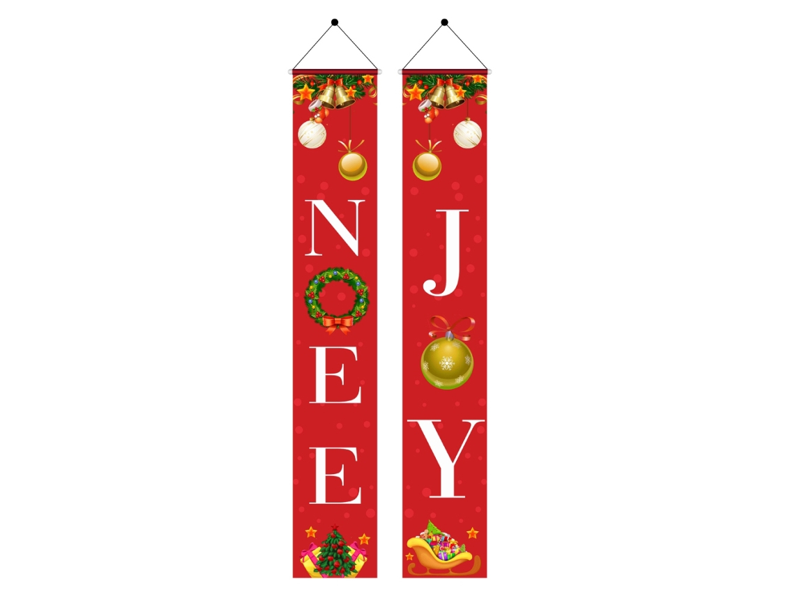 Banner Decorativo De Natal Para Porta E Casa Enfeites Natalinos