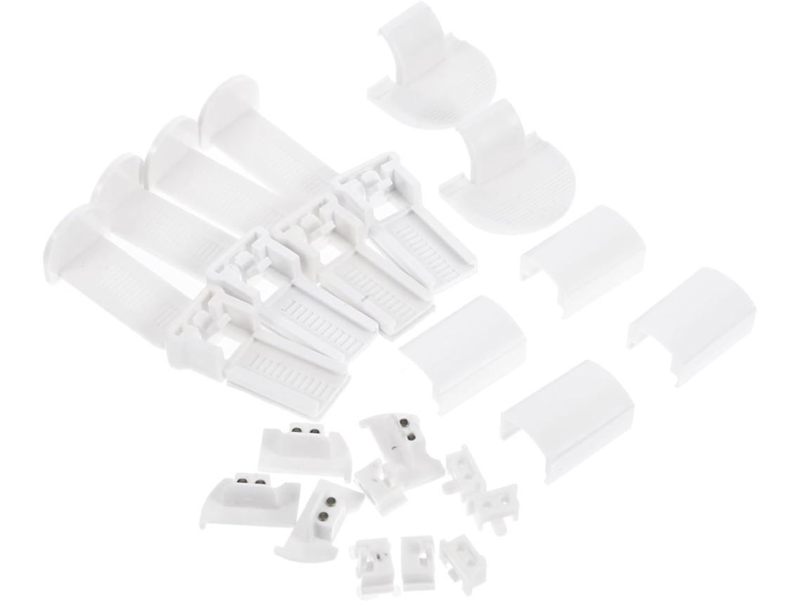 Kit Com 24 Peças De Suportes Para Varão De Cortina, Compatíveis Com Varões Inclináveis E Persianas.