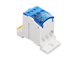 Caixa De Terminal Com Capa 6 Posições Bloco De Terminal Parafuso Din Rail Ukk80a