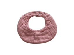 Bandana de algodão Babador Musin para bebês com botão de pressão ajustável, cor sólida, 6 litros, pano absorvente para alimentação de bebês recém-nascidos.