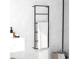 Vidaxl Toalheiro 45x10x115 Cm Aço Preto