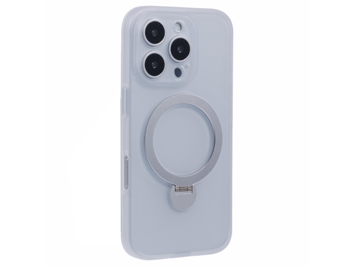 Capa Em Tpu Com Suporte, Compatível Com Magsafe Para Apple Iphone 16 Pro Max - Transparente