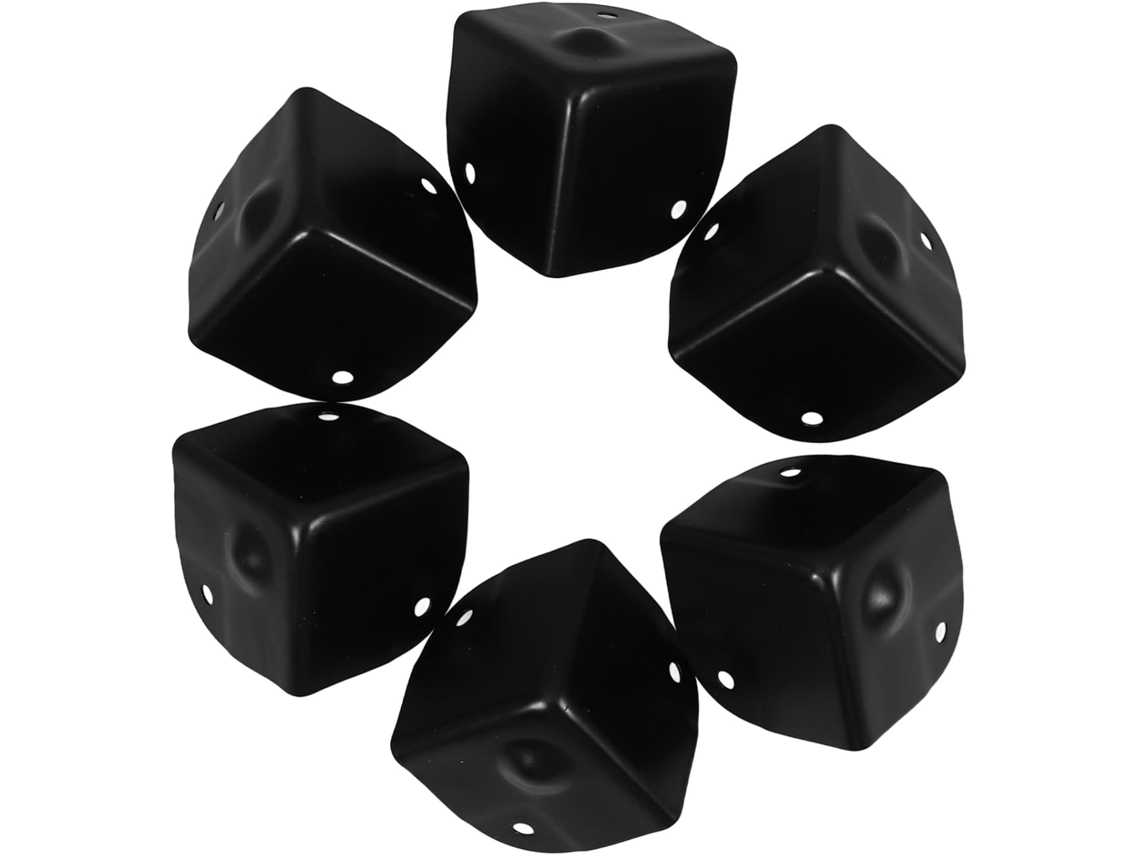 Conjunto De 6 Protetores Canto Metálicos Para Móveis, Protetores Resistentes Para Cantos De Mesas, Escrivaninhas E