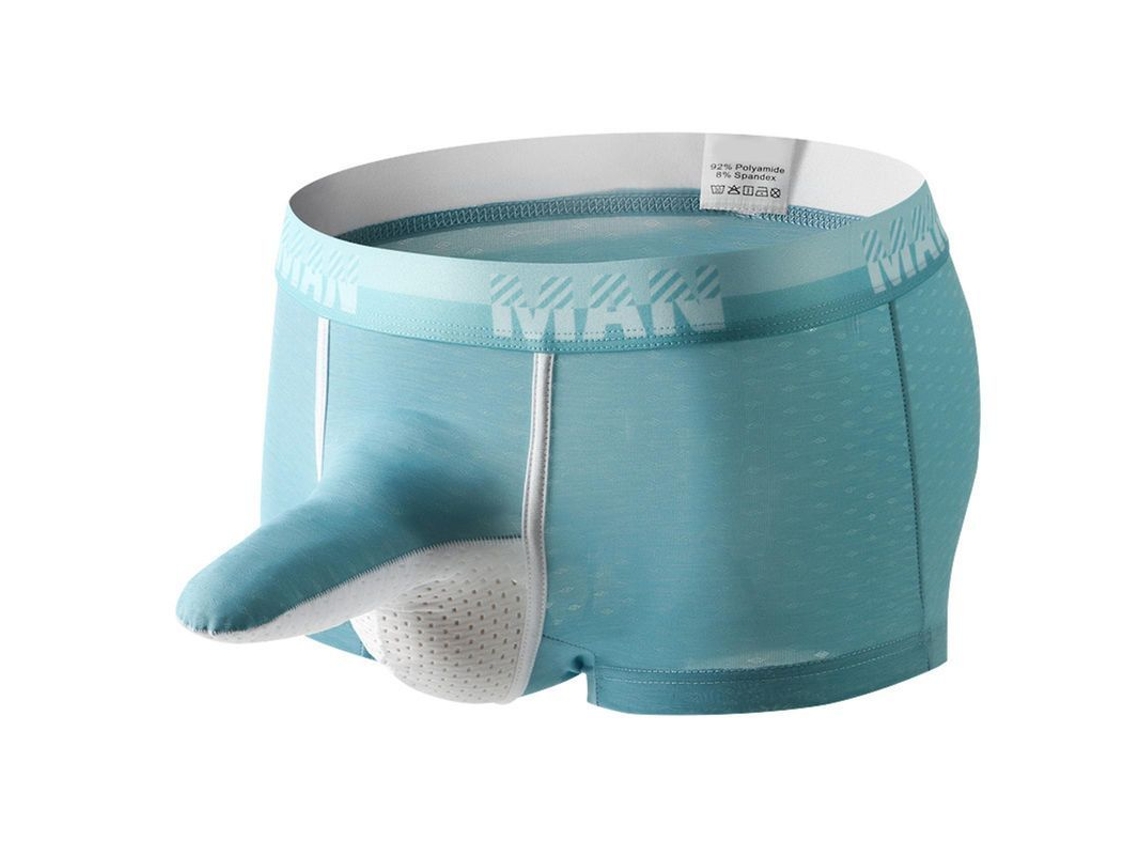 Calzoncillos Para Hombres Fianao Longjiang Boxers Delgados U Convexo Sexy Cómodo Nariz De Elefante Para Dormitorio Lago Verde S