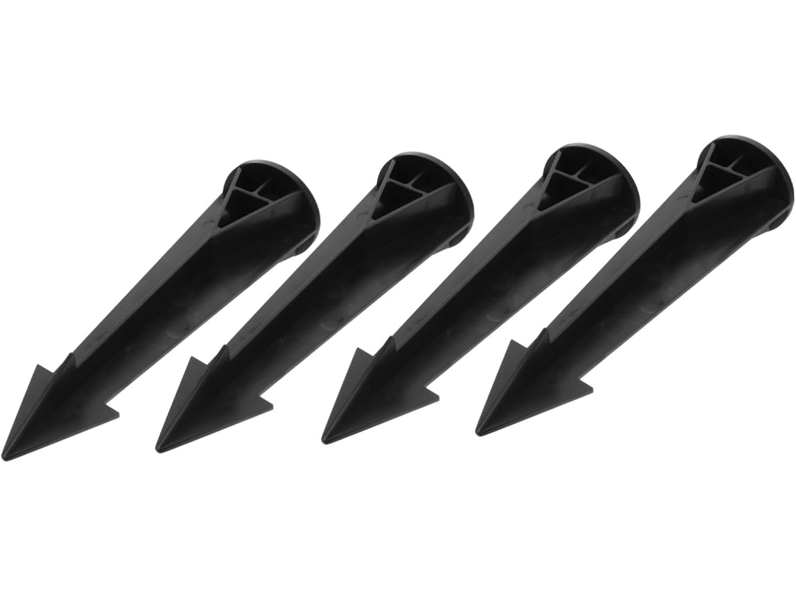 Conjunto De 4 Estacas Reforçadas Para Iluminação Paisagística, Estacas Rosqueadas Em Abs, Duráveis.