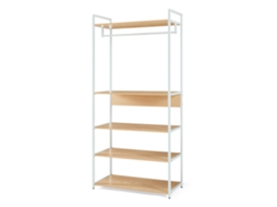 Bengaleiro Larem Com 2 Gavetas 180x120x40cm Efeito Carvalho [EN.CASA]