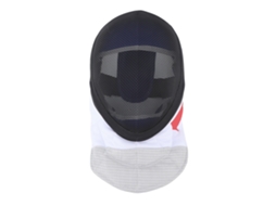 Capacete de Esgrima com Proteção e Colete Acolchoado, Preto, Tamanho M | S/MARCA