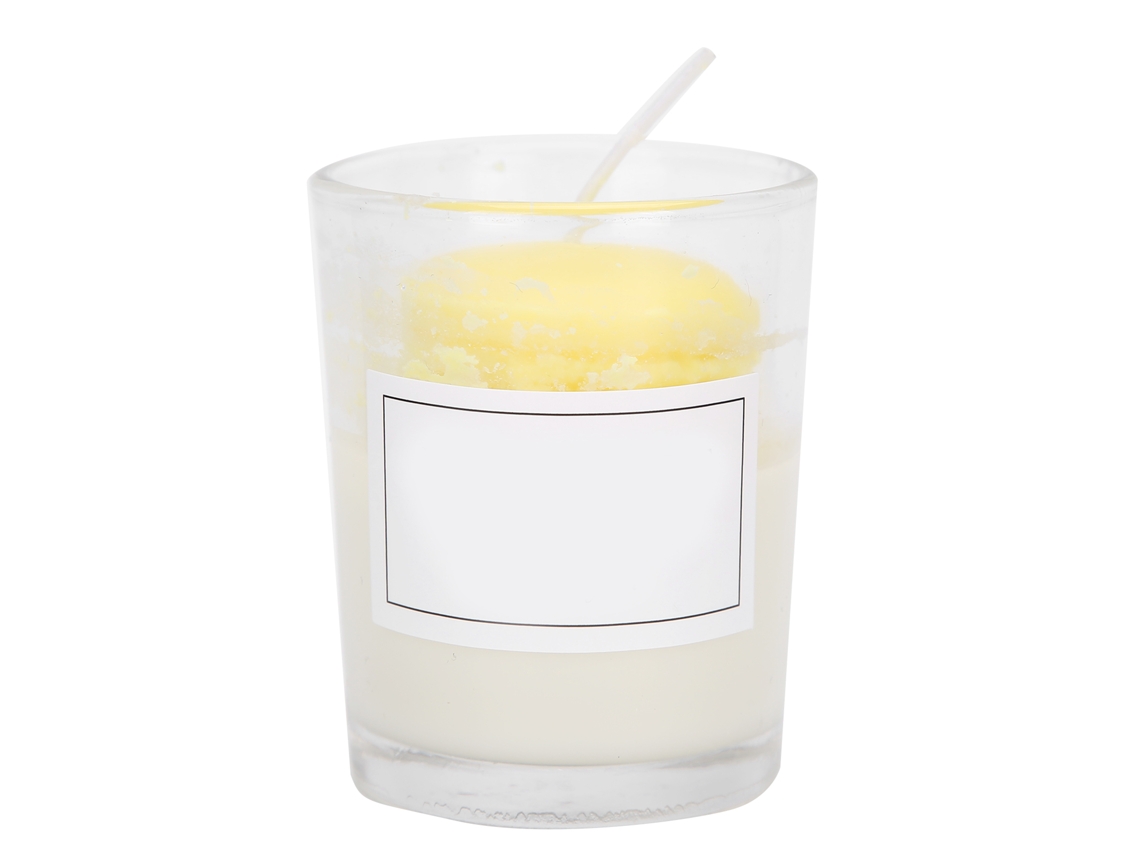 Vela Aromática Em Vaso De Cristal Para Festas Casamentos Decoração De Casa Cor Amarelo Claro