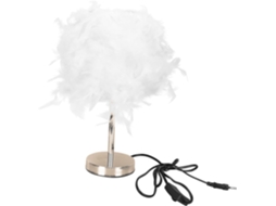 Abajur De Cabeceira Com Penas Para Casa, Abajur Criativo Com Penas, Abajur De Mesa Decorativo.