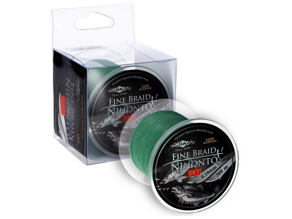 Linha Trançada Nihonto Fine 300 M Verde 0.300 Mmmikado