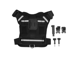 Dog Harness Mount For Action Camera Nylon Chest And Back Fixation Pet Harness Camera Mount Vest For Large Medium And Small Dogs LAXISCREED