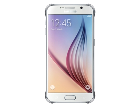 Capa SAMSUNG Galaxy S6 Clear Prateado — Compatibilidade: Samsung Galaxy S6