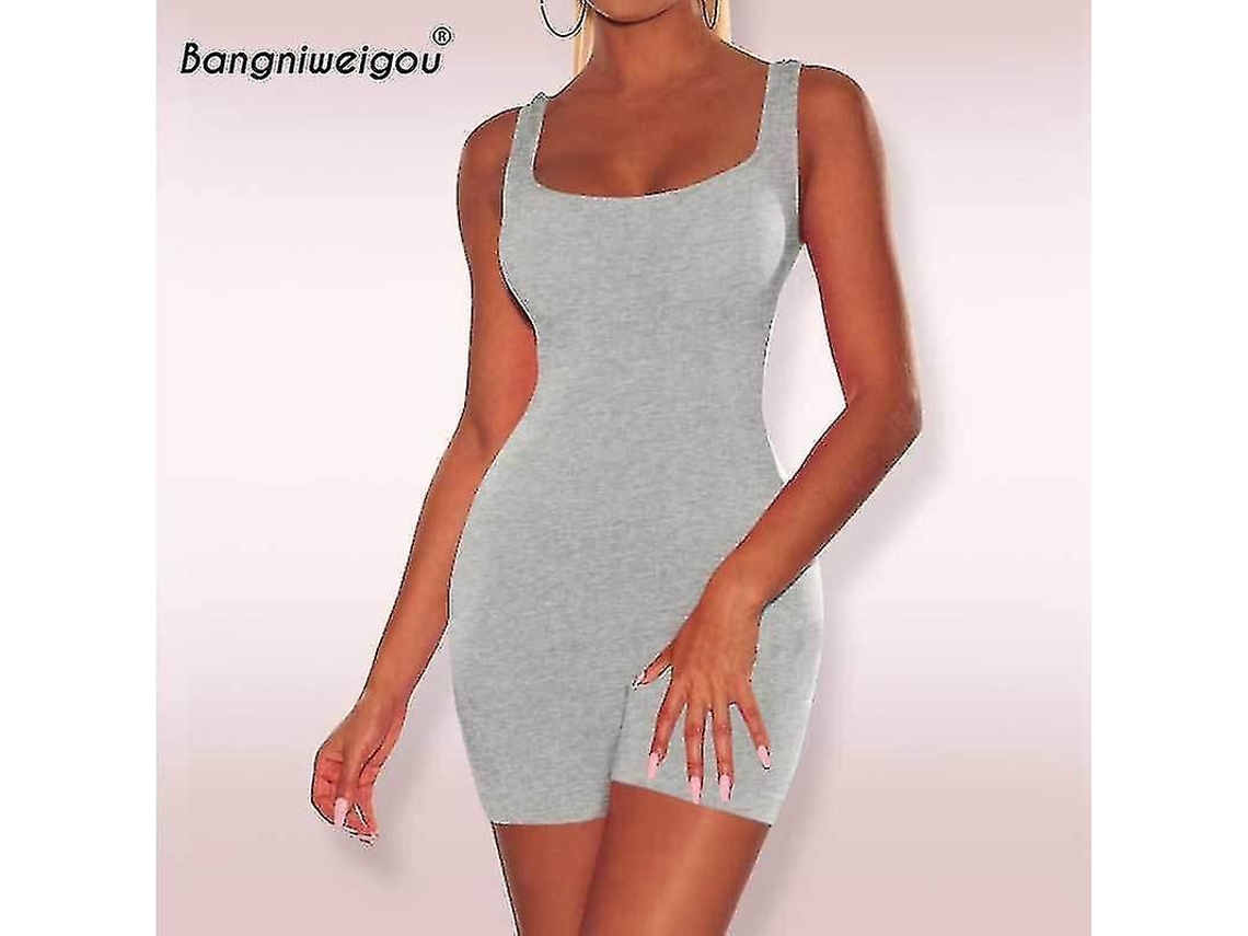 Macacão Preto Slim Fasst para Mulher, Sem Mangas, Tamanho C | S