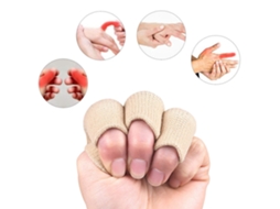 Mangas de Dedo 10pcs Suporte Elástico Respirável para Esportes como Basquete e Badminton