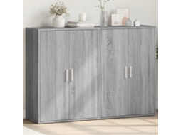 Vidaxl Aparadores 2 Pcs 60x31x84 Cm Derivados Madeira Cinzento Sonoma