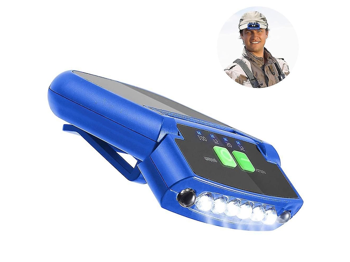 Lanterna De Led Recarregável Usb Para Boné, Com Clipe - 1 Unidade