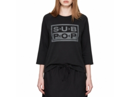 Sub Pop Records Logo Baseball Raglan Long Sleeve T-shirt Unisex Adults Size:s