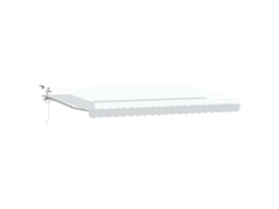 Toldo Retrátil Automático Vidaxl Branco Tecido