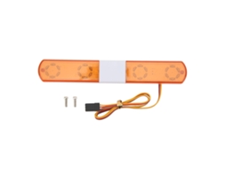 Mali luz de Polícia Rc Led Ultra Brilhante Simulação para Carro Modelo 1:8 1:10 Amarelo 145x22x12mm