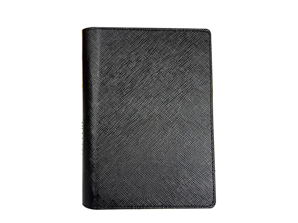 Porta passaporte/cartão em couro PU, múltiplos bolsos AQUAFORGE