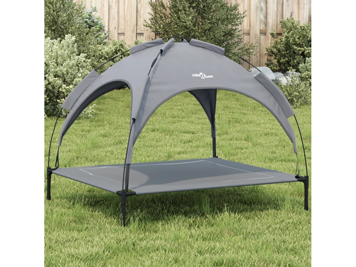 Vidaxl Cama Com Toldo Tecido Oxford E Aço Antracite