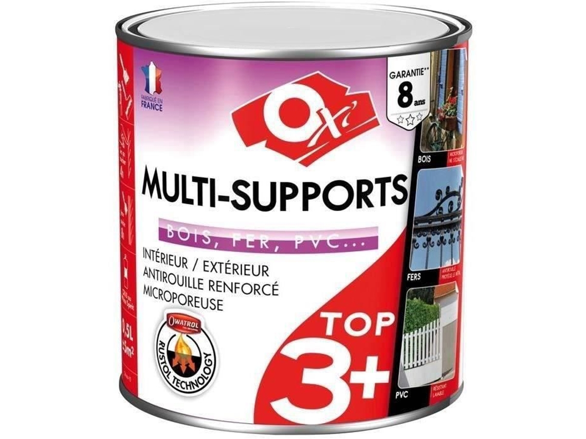 Tinta Oxi Top 3 Madeira / Ferro / Pvc / Cetim 500 Ml Marrom