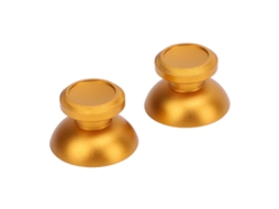 Caps de Joystick Alumínio Amarelo Controle Gamer 2un