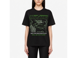 Rockinstone Wargames Movie Greetings Professor Black Adult T-shirt Size:xl