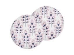 Conjunto De 2 Almofadas De Exterior Beliani Torretta De Poliéster Branco Creme 40x40x10
