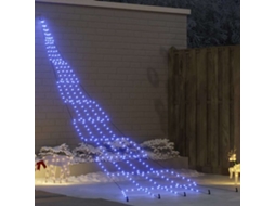 Vidaxl Árvore De Natal Led Com Estacas Para O Solo Azul 511 Cm Metal