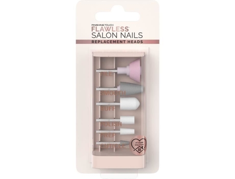 Acessórios para manicure e pedicure Acabamento perfeito Unhas impecáveis Conjunto de 6 cabeças de reposição Acabamento impecável