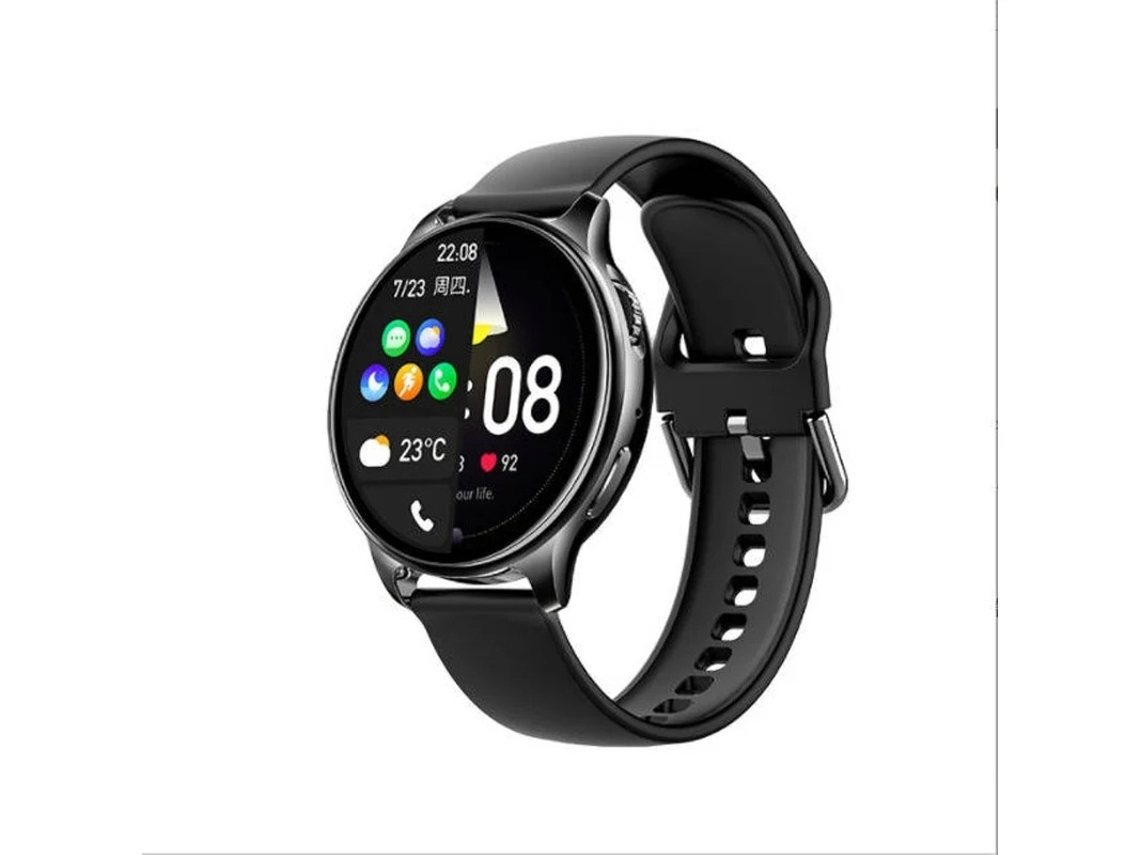Relógio Inteligente Unissex Bluetooth Chamadas Fitness Rastreador Sono Monitor Fc Leitor Música Ip68 Esportes Ao Ar Livre Preto Yizhood