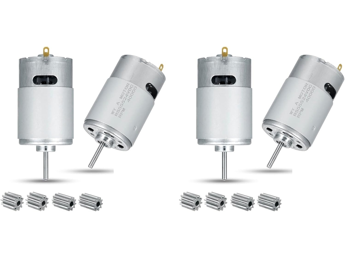 Acessórios para Carro de Brinquedo SFUSHOS, Rs555, 24v, 40000 rpm, 4 peças