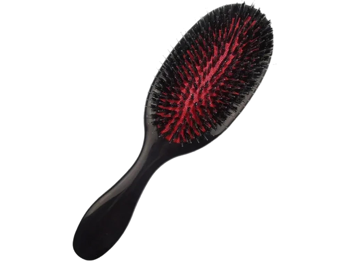 Escova De Cabelo Com Cerdas Javali, 21, 6x 6, 6cm 8, 5x 2, 6 Polegadas, Escova Para Extensões De Cabelo Com Cabo