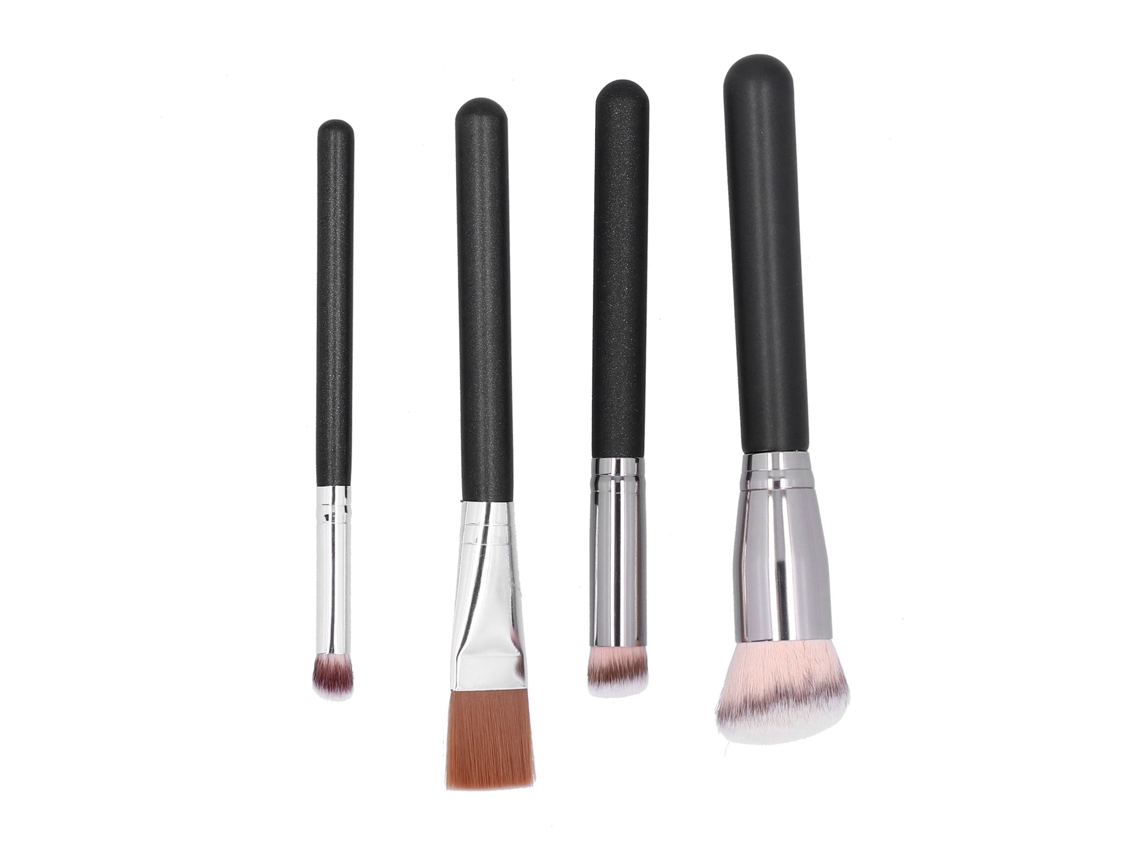 Set De 4 Pinceis De Maquiagem Para Base, Corretivo E Blush