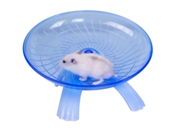 Rueda De Ejercicio Silenciosa Para Hamster, Ratón, Jerbo Para El Hogar Con Superficie Antideslizante, Tamaño 18x18x11cm, Azul