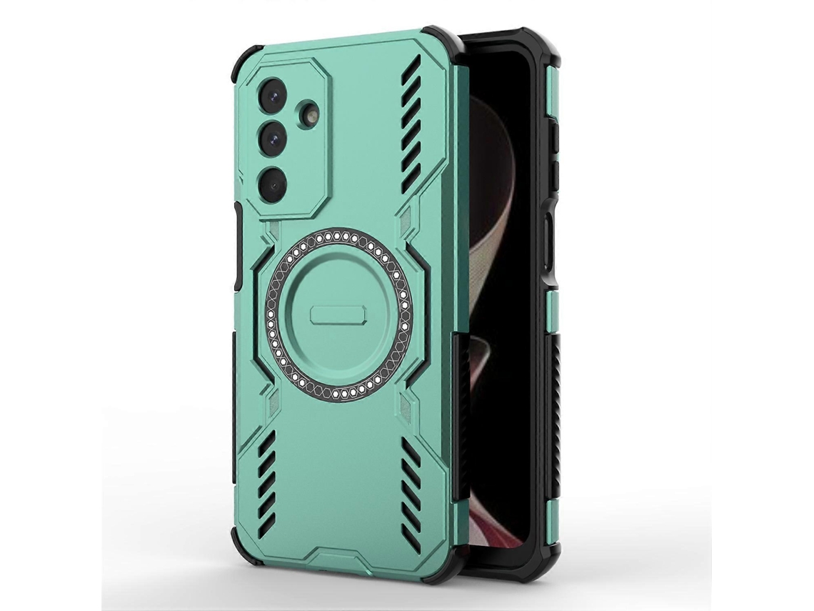 Capa Magnética Com Estampa De Borboleta E Dissipação De Calor Em Pc Tpu Para Samsung Galaxy M36 5g, Verde